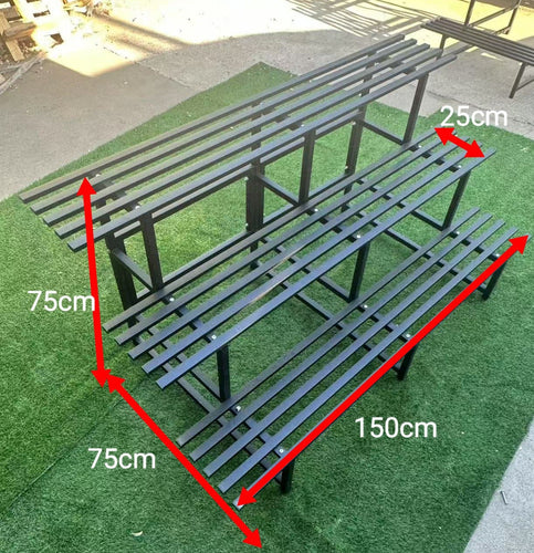 3 Tier Stainless Steel with black powder coating