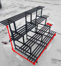 Load image into Gallery viewer, 4 Tier stainless Steel with black powder coating