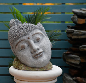 Buddha Goddess Head Planter