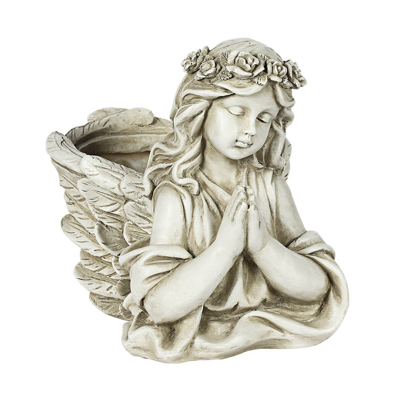 Little Angel Resin Garden Pot