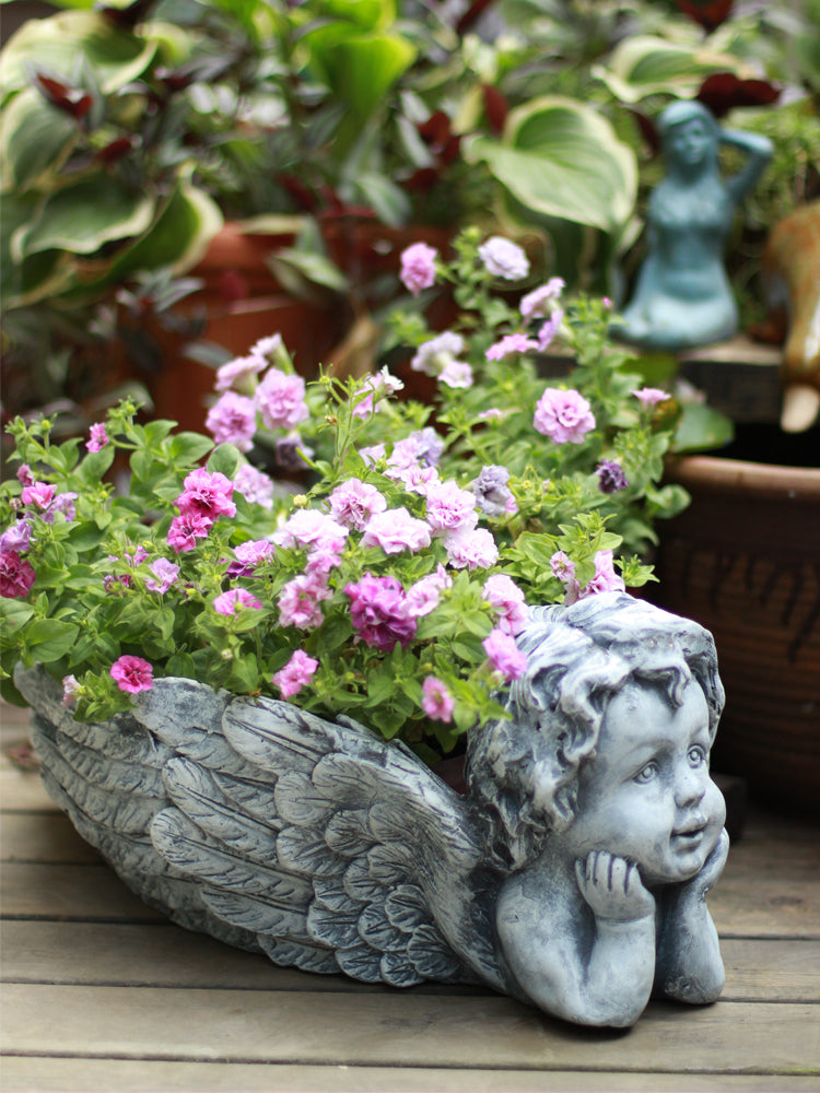 angel flower pot planter Angel Garden Pot