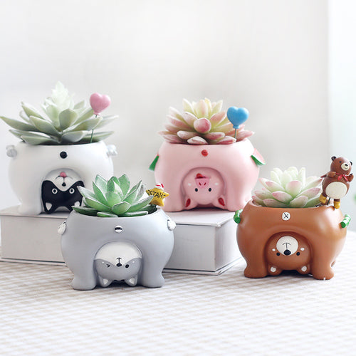 Upsidedown Cute Animal Pots